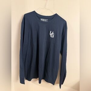 Union Green XXL Long Sleeve Logo Tee – Navy